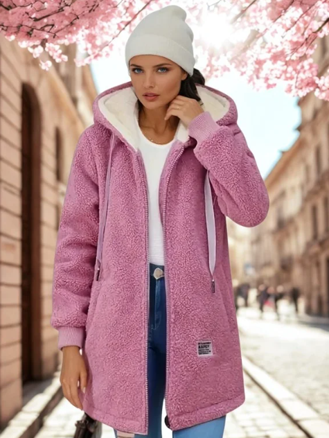 EMI - felpa in pile con cappuccio