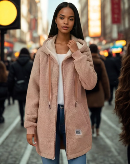 EMI - felpa in pile con cappuccio