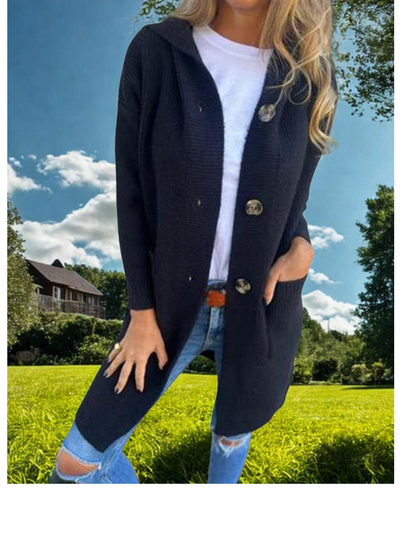 MELISSA Cardigan con cappuccio